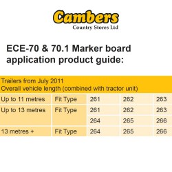 Truck & Trailer Marker Board Type 264 (ECE5)